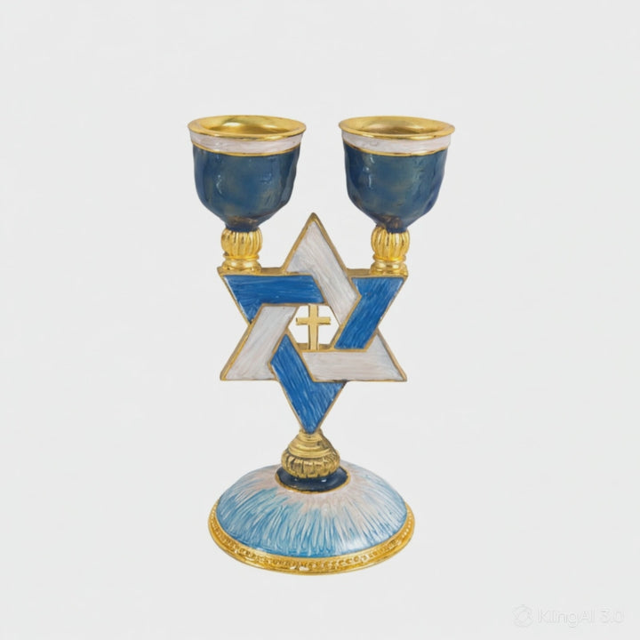 Star of David Shabbat Candle Holder