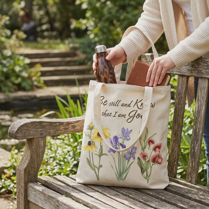 Be Still and Know Tote Bag