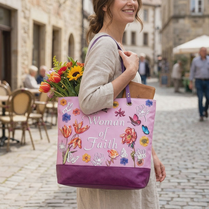 Woman of Faith Tote Bag