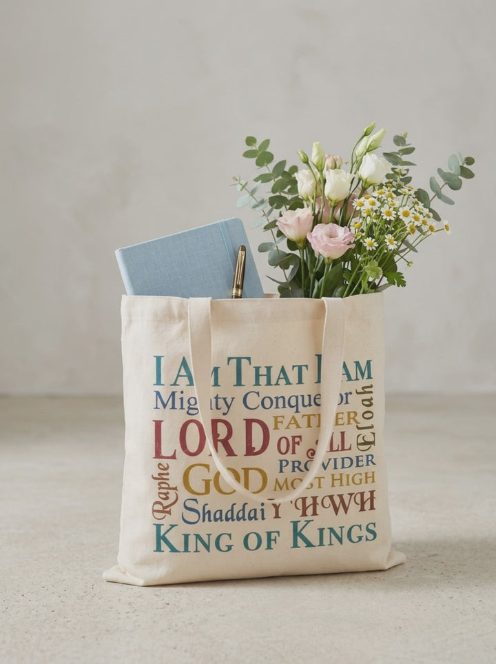 Light Duty Names of God Tote