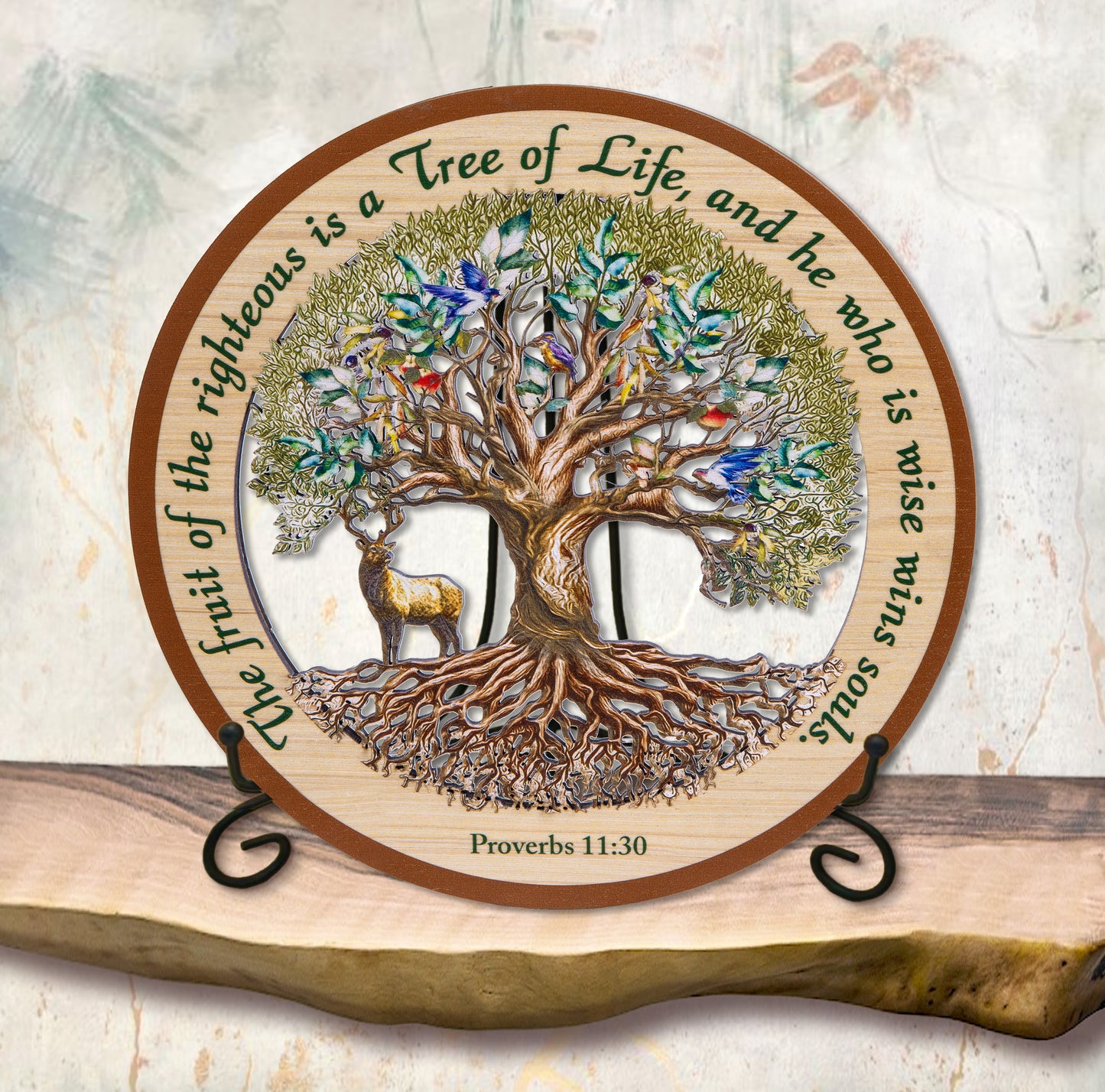 Proverbs 11:30 Tree of Life Laser Cut Wood Art