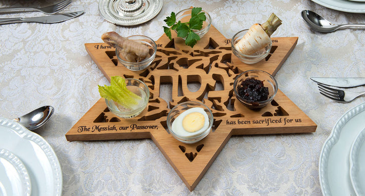 Star of David Passover Seder Plate - Holy Land Gifts