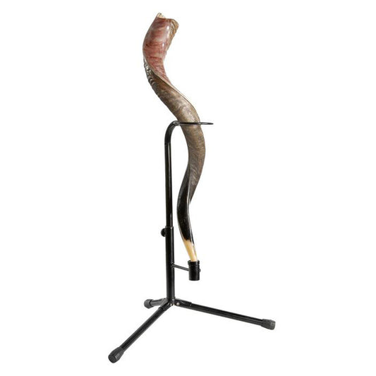 Yemenite and Gemsbok Shofar Display Stand - Holy Land Gifts