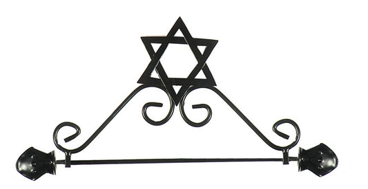 Black Star of David Banner Hanger - Holy Land Gifts