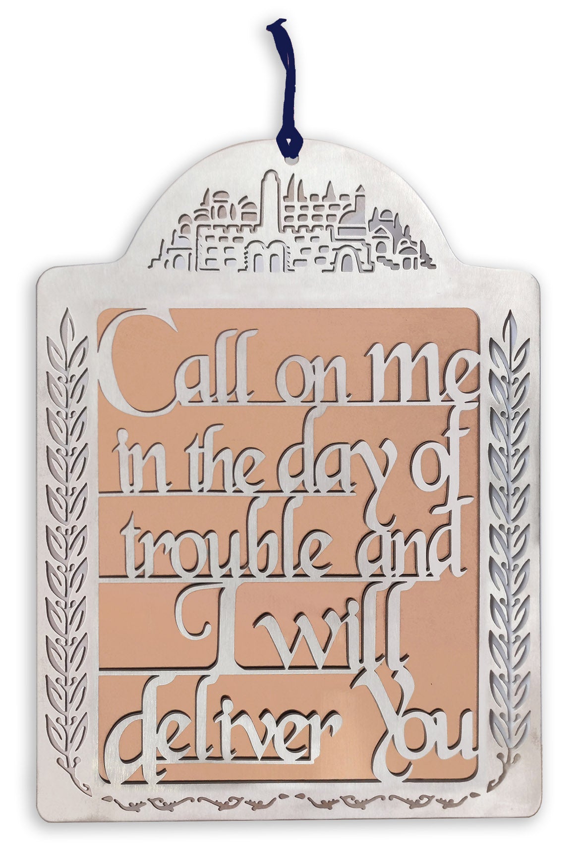 Psalm 50:15 Metal Cut-Out Wall Hanging