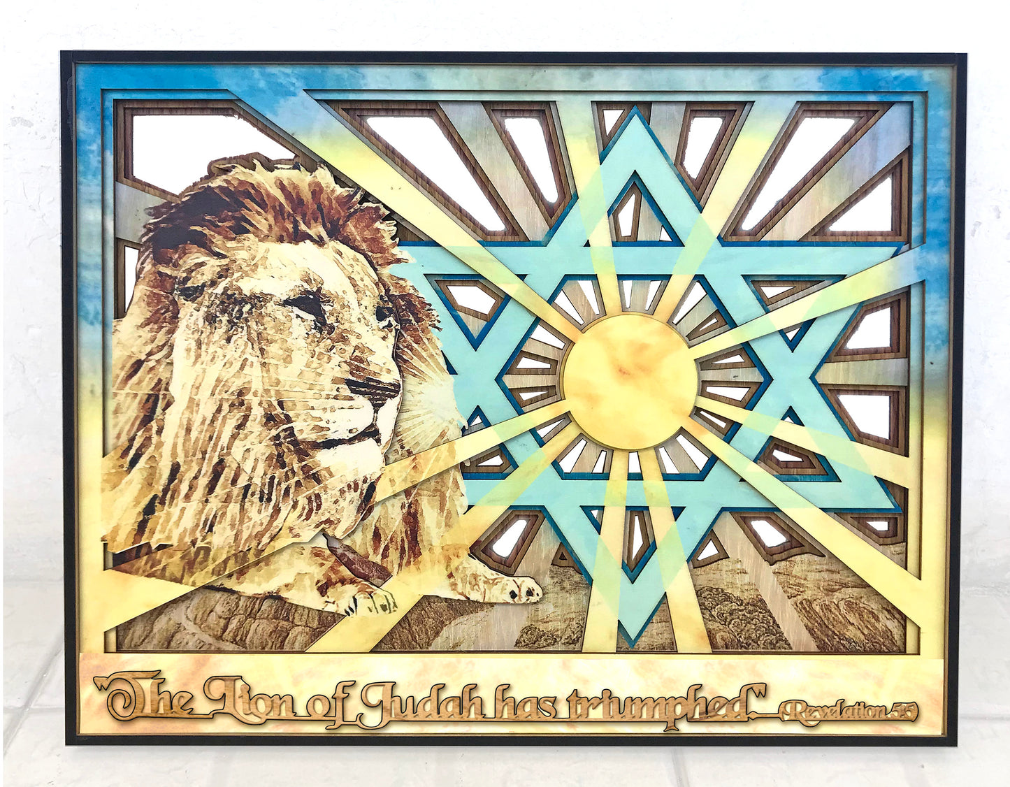 Lion of Judah Wood Cut Out