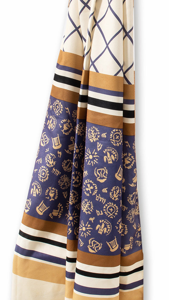 Blue Biblical Scarf