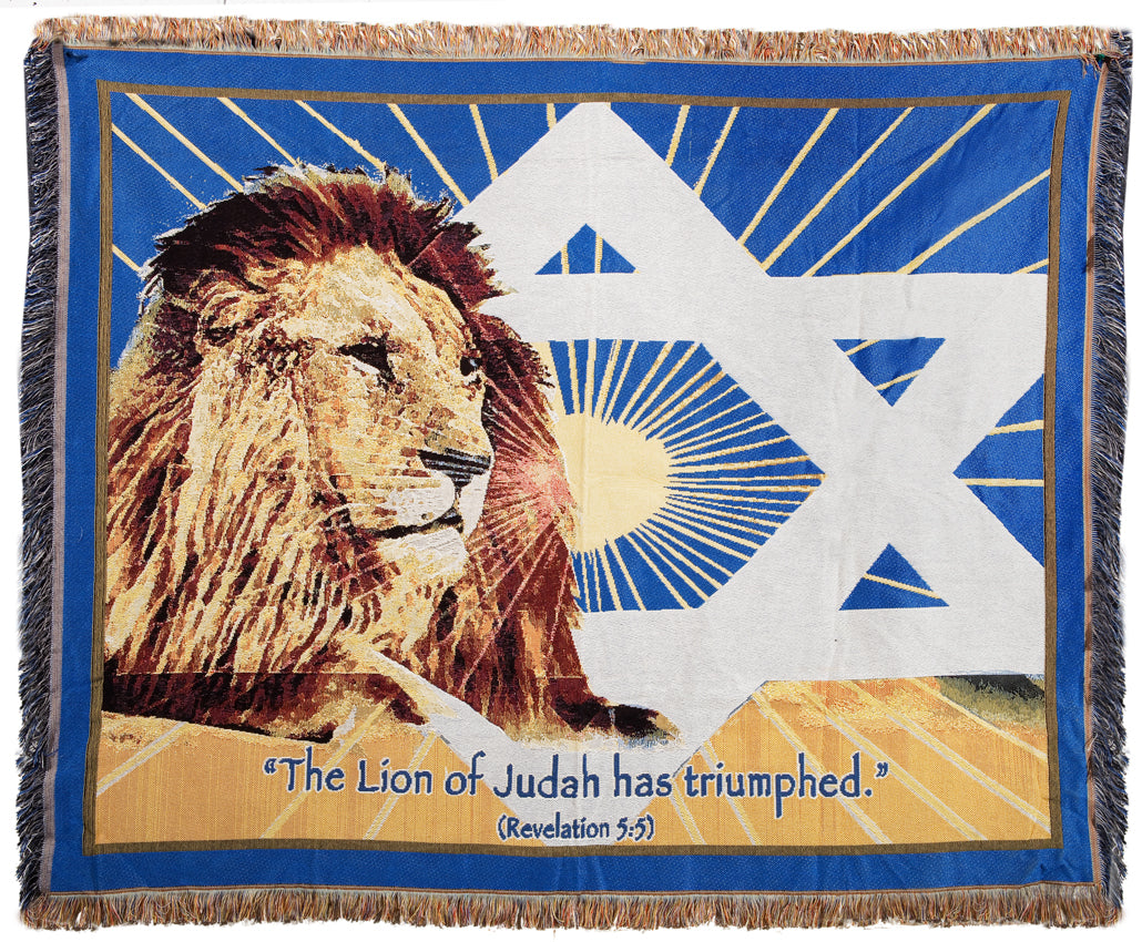 Lion of Judah Woven Blanket