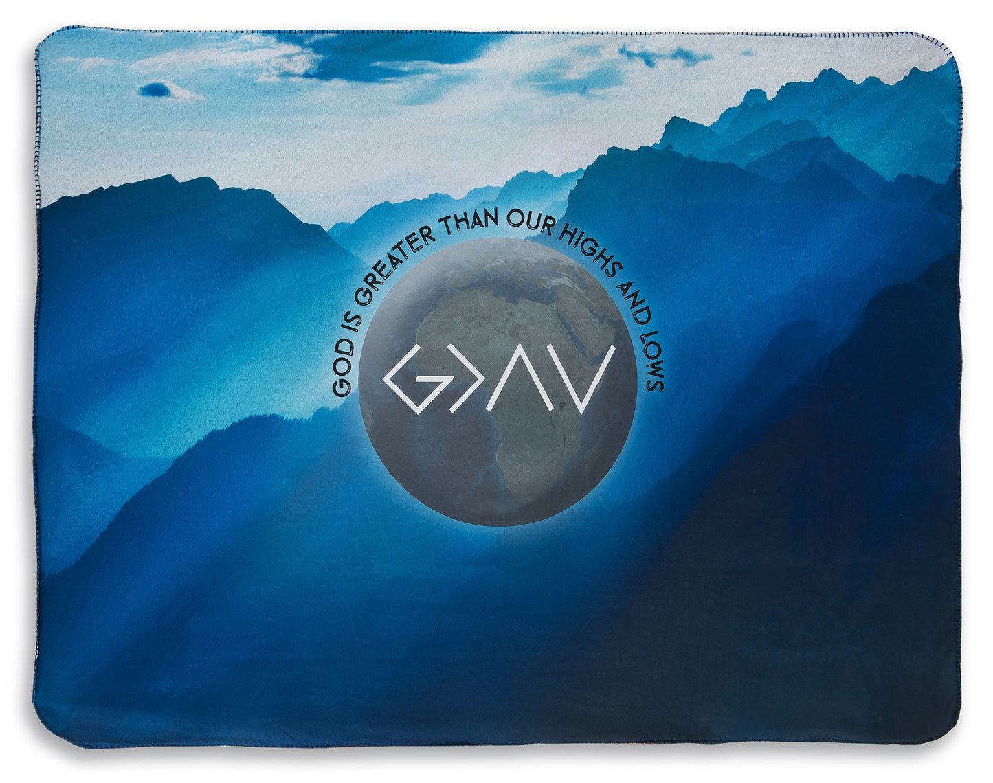 God Is Greater Fleece Blanket