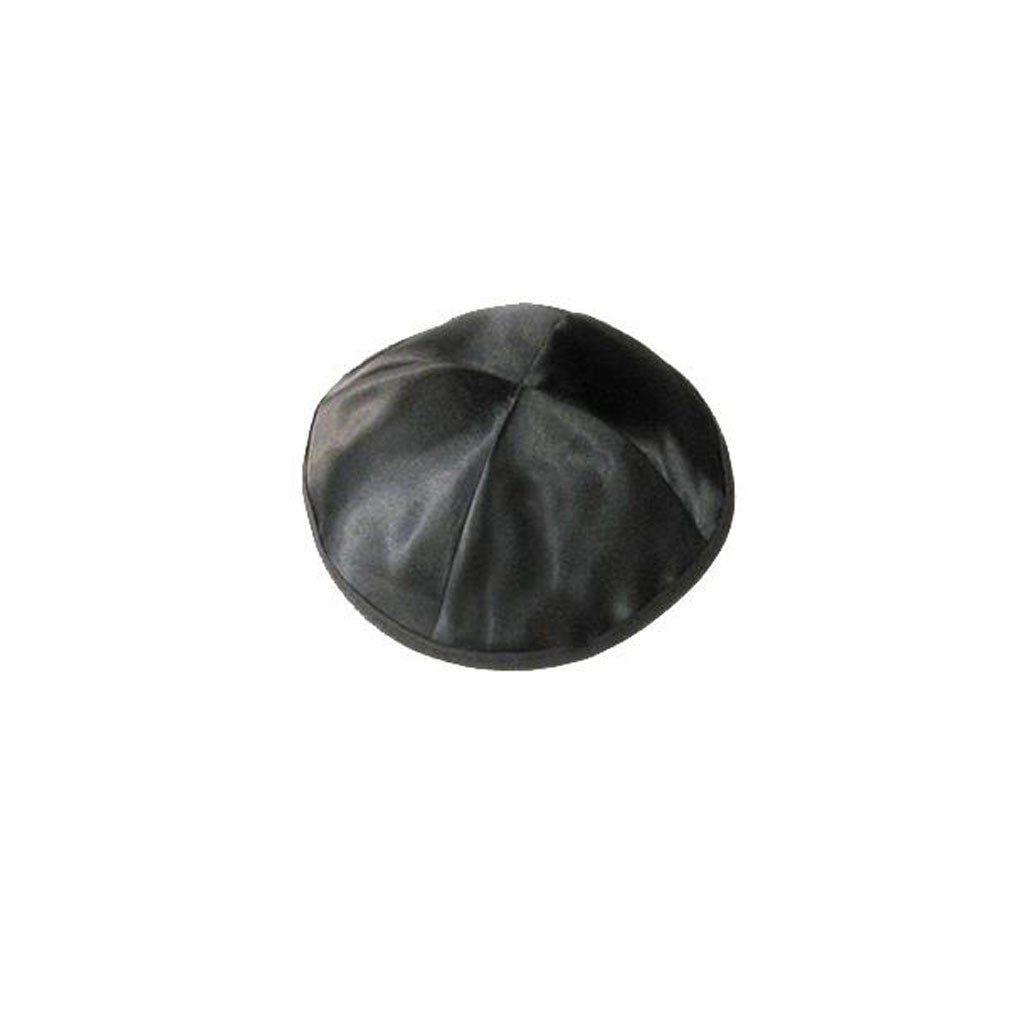 Satin Black Kippah - Holy Land Gifts