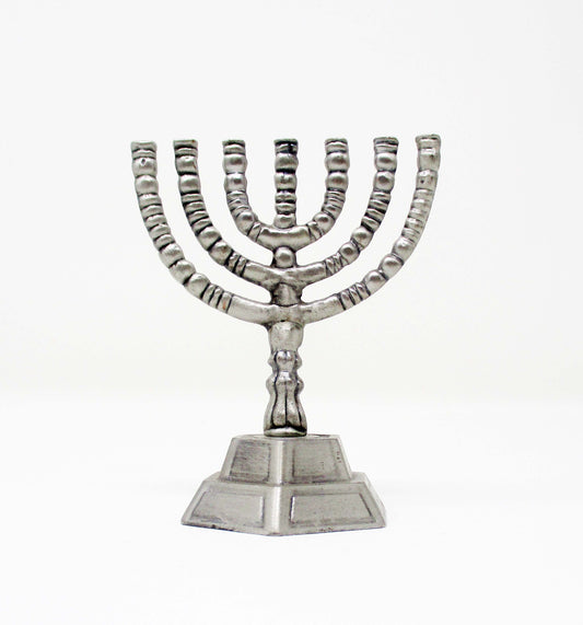 Silver-Plated Decorative Menorah
