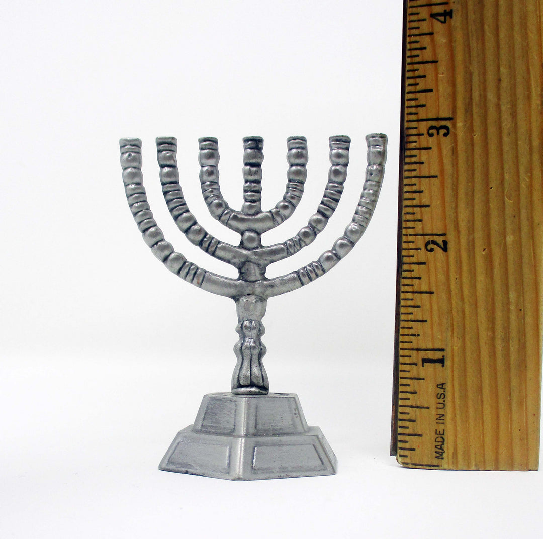 Silver-Plated Decorative Menorah