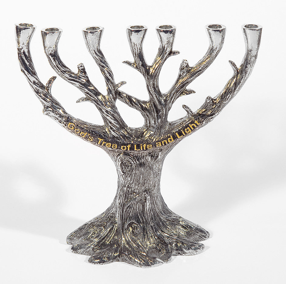 God's Tree of Life and Light Menorah - Holy Land Gifts