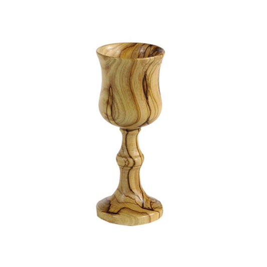 Large Olivewood Wine Cup - Holy Land Gifts