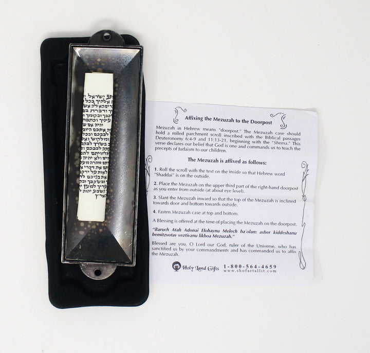 Spanish Pewter Mezuzah