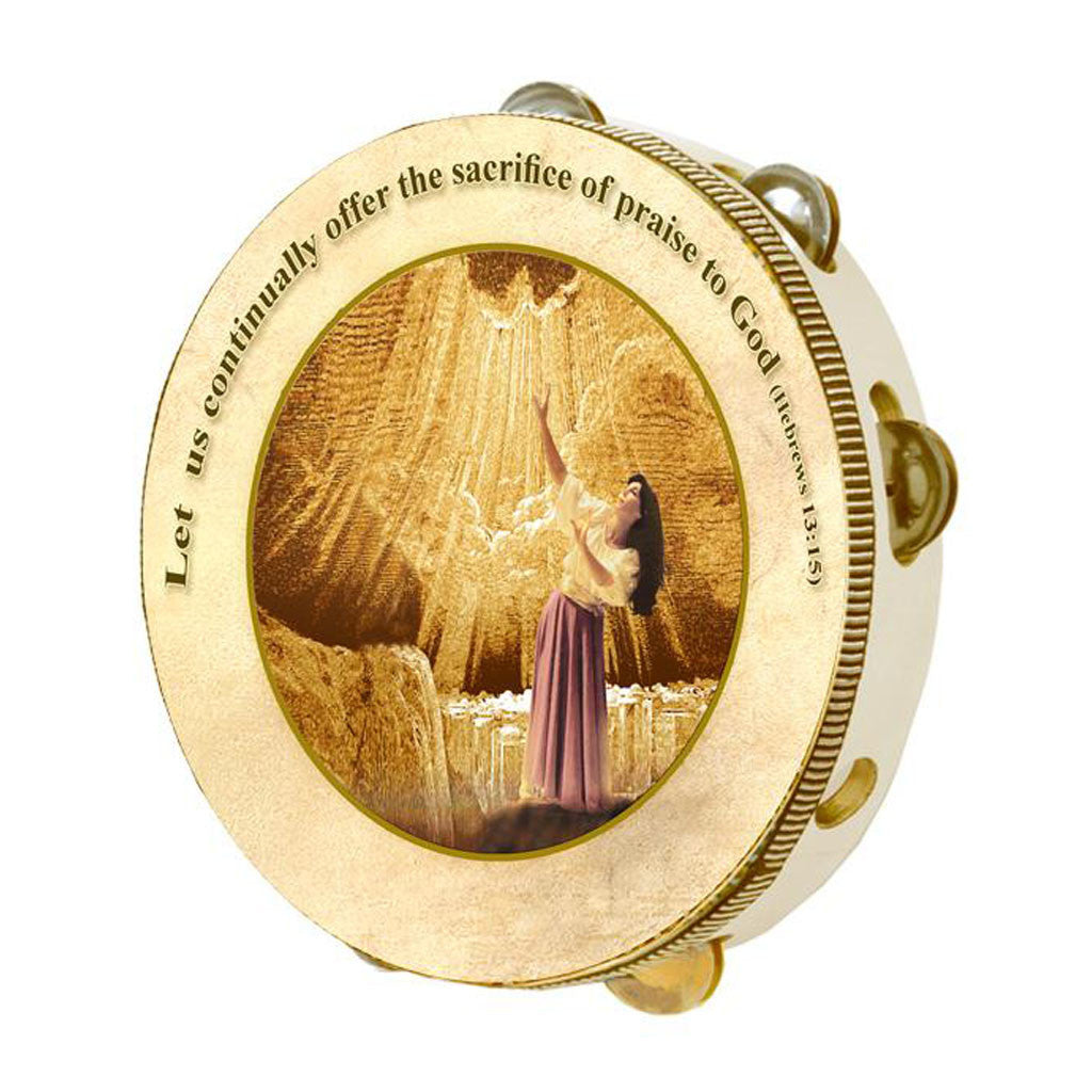 Tambourine Sacrifice of Praise - Holy Land Gifts