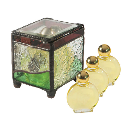 Stained Glass Anointing Oil Box - Holy Land Gifts
