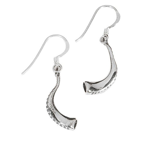Silver Shofar Earrings - Holy Land Gifts