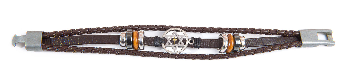 Star of David & Cross - Bracelet