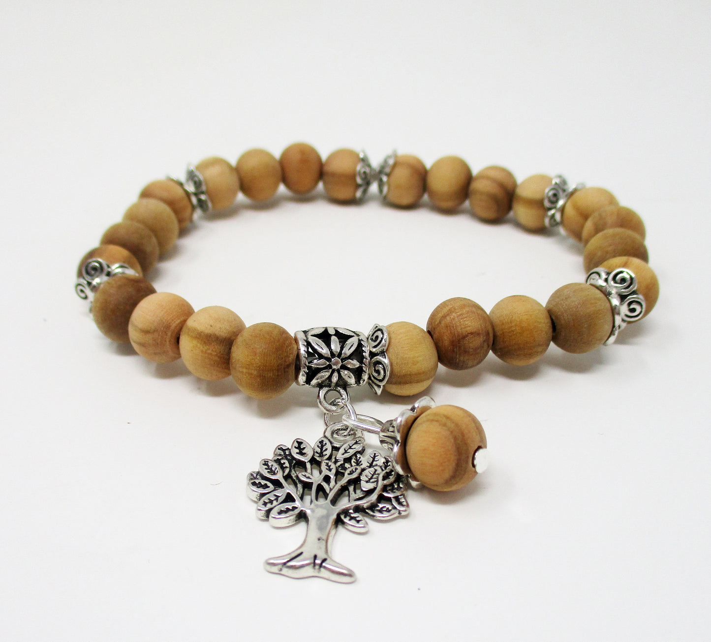 Tree of Life Olive Wood Bracelet