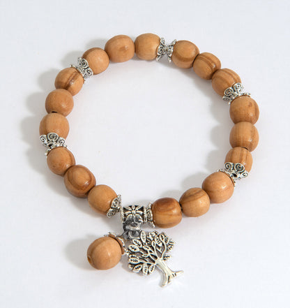 Tree of Life Olive Wood Bracelet