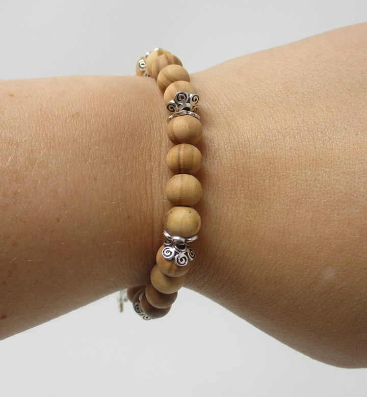 Tree of Life Olive Wood Bracelet