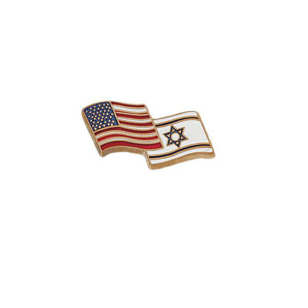 American & Israeli Country Lapel Pin - Holy Land Gifts