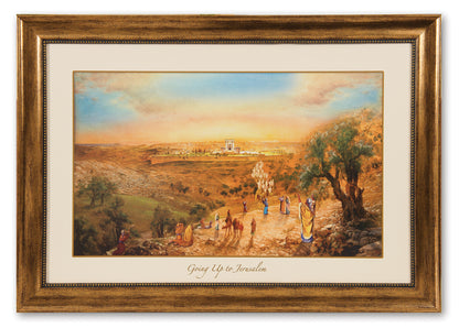 Going Up to Jerusalem Framed Canvas