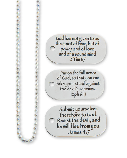 Three Dog Tag Chain Set